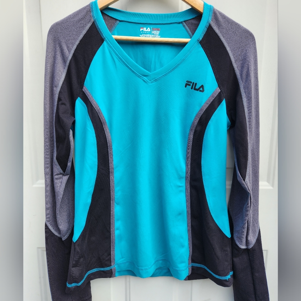 Fila V Neck Long Sleeve M